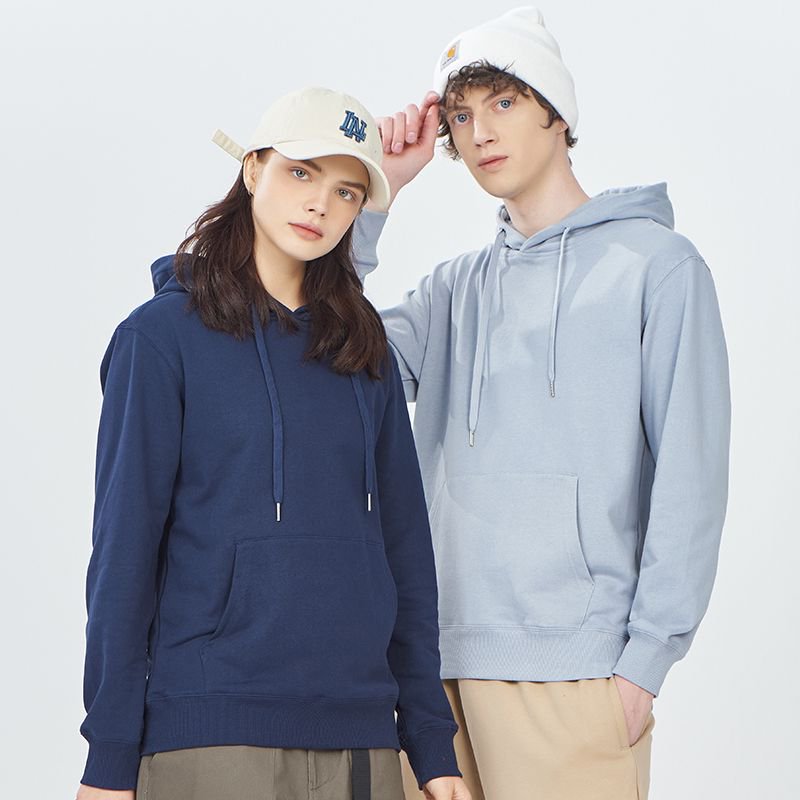 BYW3002 – 300g pure cotton terry hooded pullover hoodie for both men and women