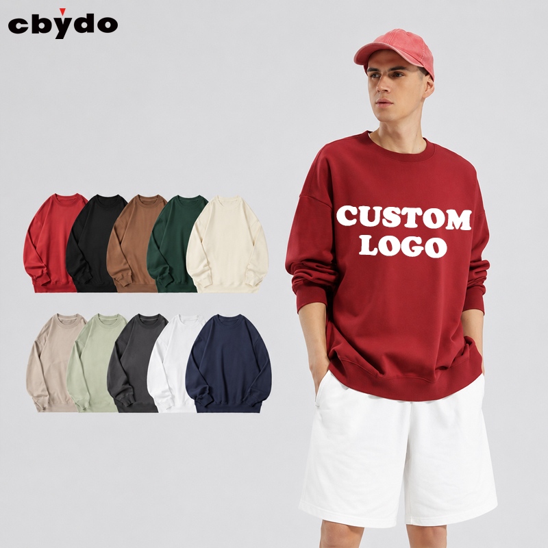 QBD-2137 Large-size 100% cotton terry sweatshirt